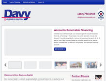Tablet Screenshot of davybusinesscapital.com
